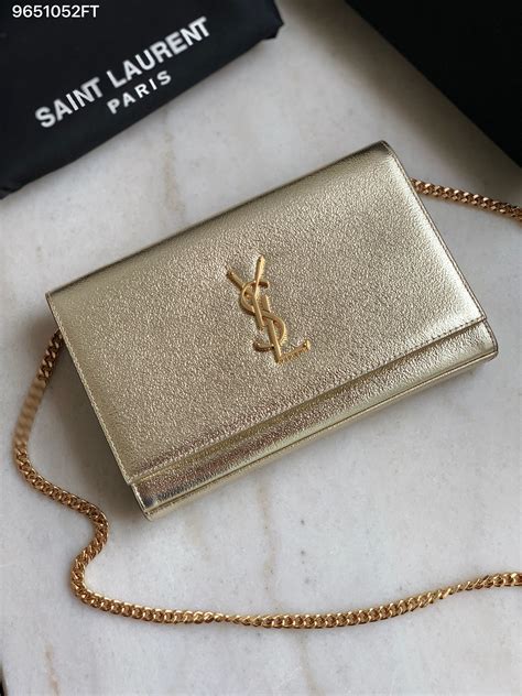 ysl rose gold clutch